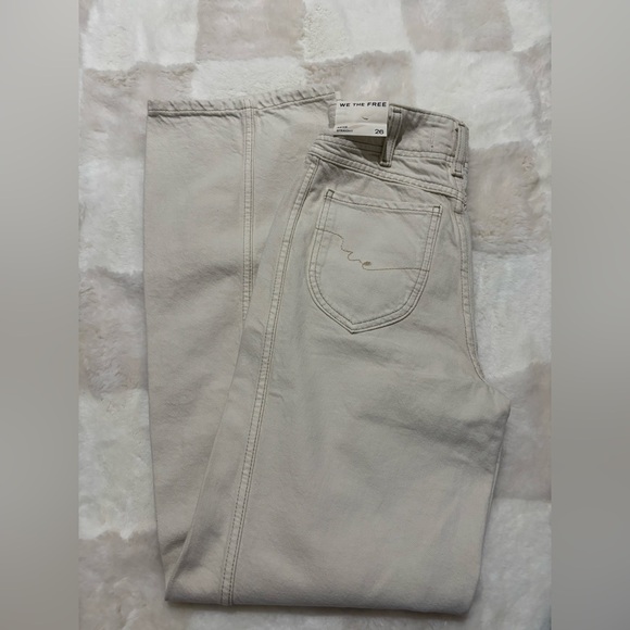 Free People WE THE FREE straight leg jeans NWOT - Picture 5 of 8